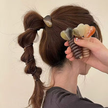 Load image into Gallery viewer, 4 PCS - Heart Shaped Straight Telephone Cord Ponytail Holder