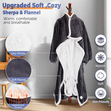 Load image into Gallery viewer, Electric Wearable Throw Blanket with Sleeves