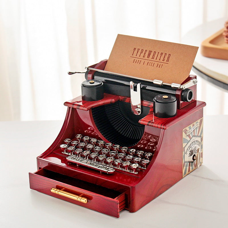 Vintage Sewing Machine Design Music Box