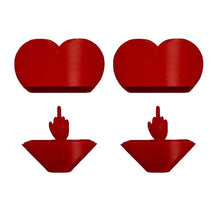 Load image into Gallery viewer, Valentine's Day Middle Finger Heart Prank Gift