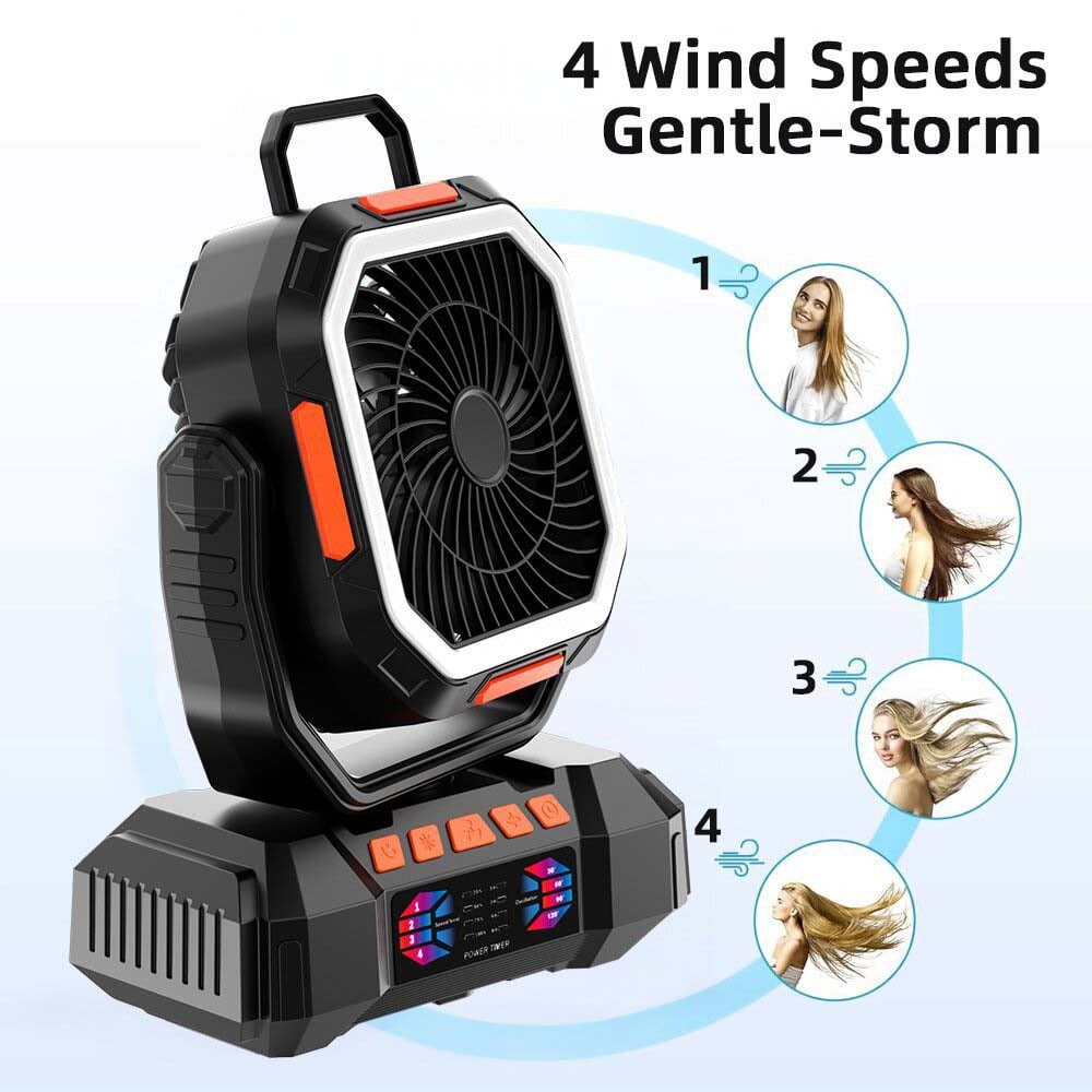 Portable Rechargeable Camping Fan 40000mAh