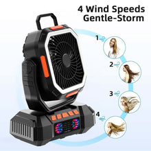 Load image into Gallery viewer, Portable Rechargeable Camping Fan 40000mAh