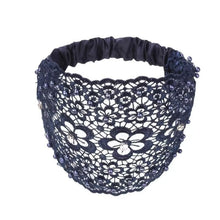Load image into Gallery viewer, Plum Blossom Hollow Beaded Wide Headband