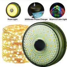 Load image into Gallery viewer, Camping String Lights—Dual Mode: Warm &amp; Color Light