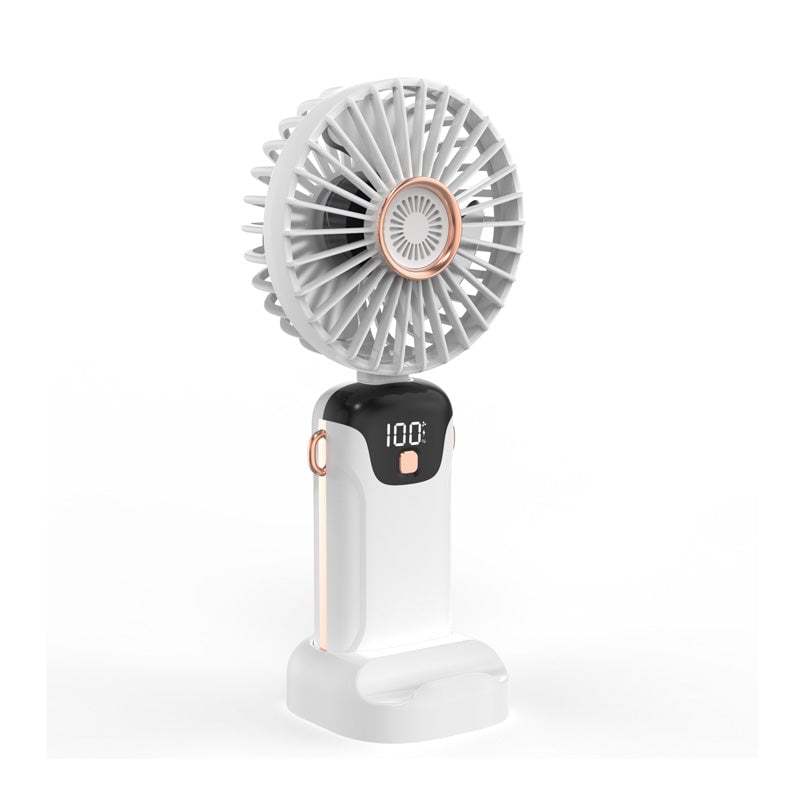 Portable fan with digital display