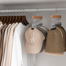 Load image into Gallery viewer, Wooden Hat Hanger Closet Organizer