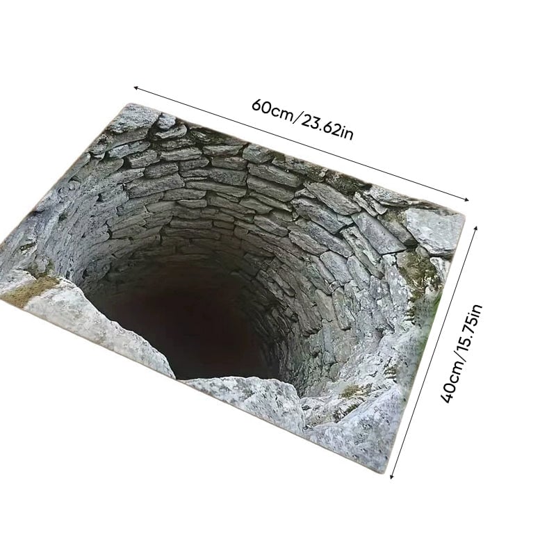 3D Optical Illusion Anti-Slip Floor Mat