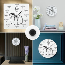 Load image into Gallery viewer, Middle finger Wall Clock