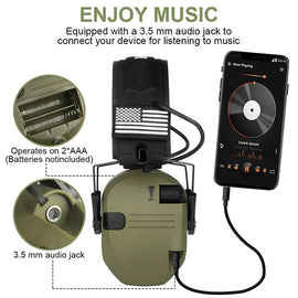 Aless™ Professional Tactical Shooting Noise-Reduction Earmuffs