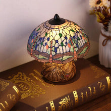 Load image into Gallery viewer, Tiffany-style Dragonfly Table Lamp