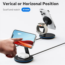 Load image into Gallery viewer, Folding Magnetic Multi-Function 3-in-1 Wireless Charger