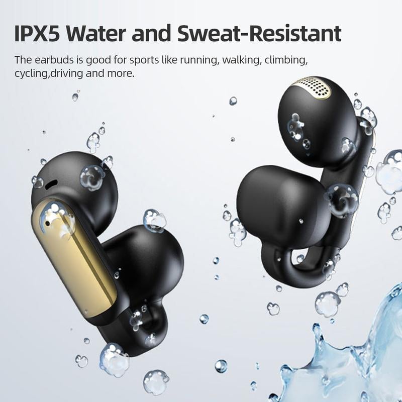Clip-On Open-Ear Bluetooth Earbuds