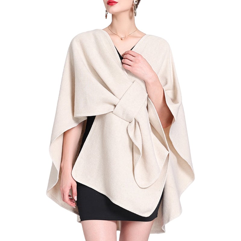 Women's Solid Color Cape Shawl