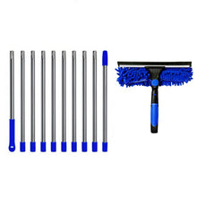 Load image into Gallery viewer, 425 cm 2 in 1 Retractable Window Cleaning Brush &amp; Scraper Set
