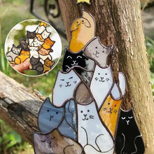 Load image into Gallery viewer, Cat Christmas Tree Suncatcher Ornament