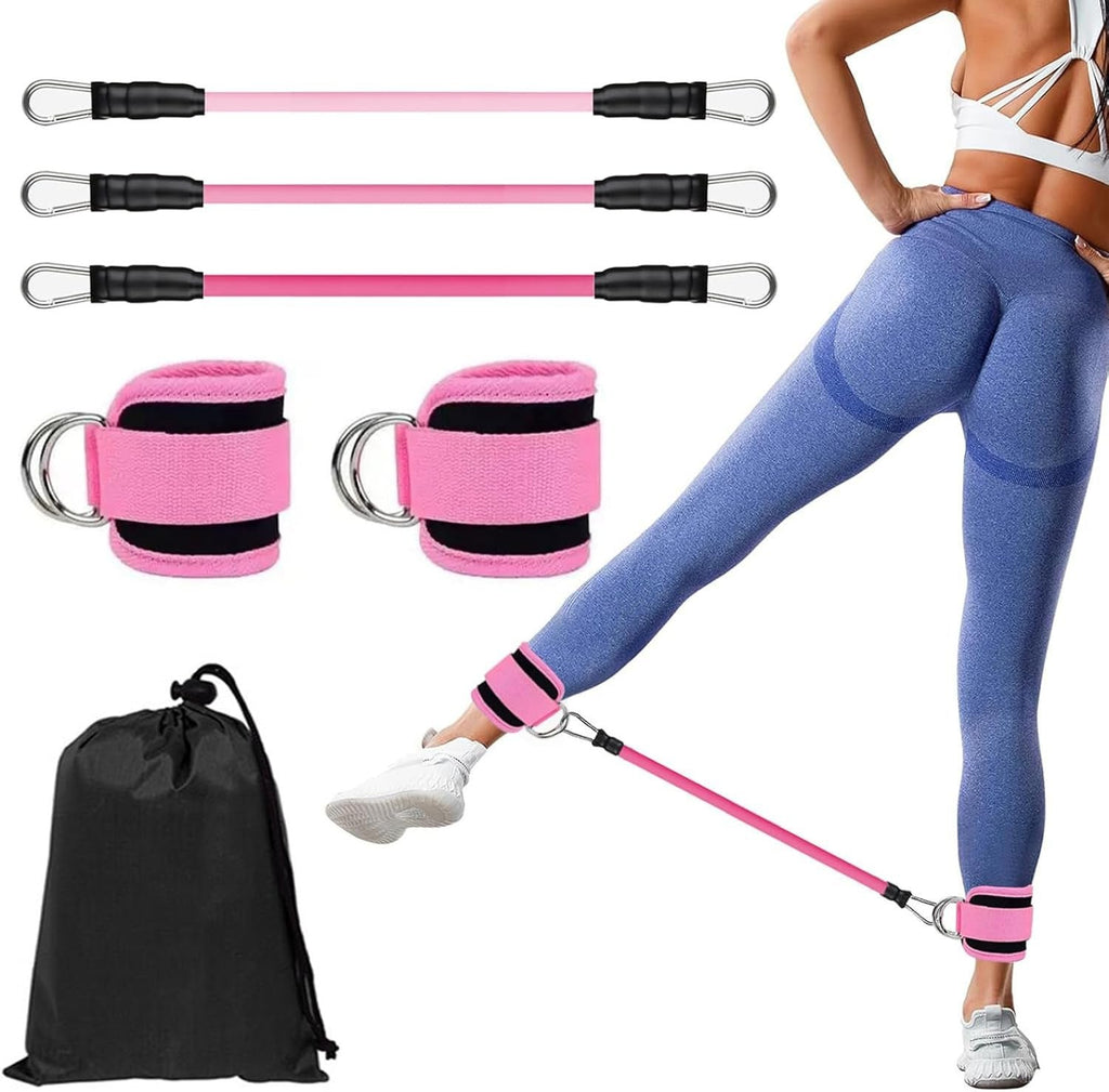 Ankle Resistance Band Set for Leg and Hip Training