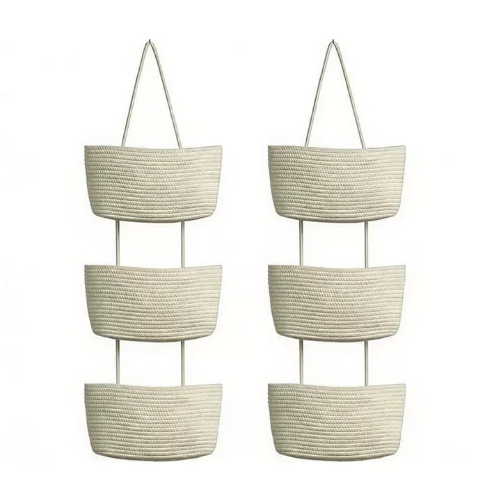 Decorative 3-Tier Hanging Organizer Bag