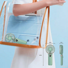 Load image into Gallery viewer, Portable fan with digital display
