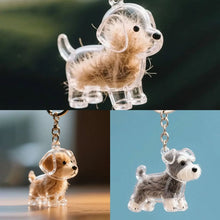 Load image into Gallery viewer, A cute puppy-shaped fur storage keychain