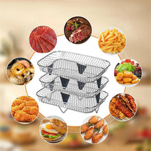 Load image into Gallery viewer, 3-Layer Stackable Air Fryer Rack