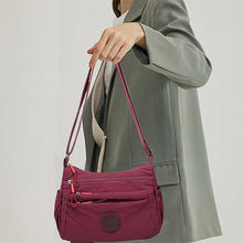 Load image into Gallery viewer, Solid Color Fashionable Multi-pocket Zipper Crossbody Bag