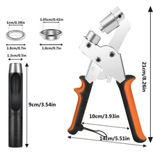 Load image into Gallery viewer, Eyelet Pliers for Tarpaulins (Pliers + 500 silver buckles)