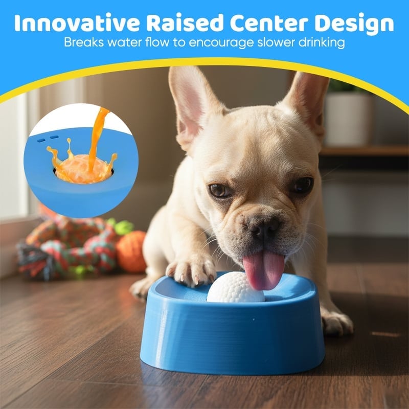 Slow-Feed Liquid Dog Bowls