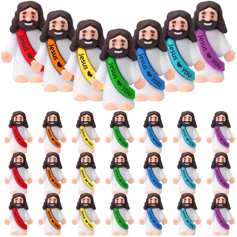 【Extra 10% Off】Mini Jesus Figurines With Jesus love You Slogan
