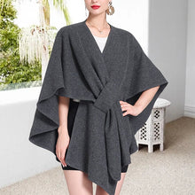 Load image into Gallery viewer, Women's Solid Color Cape Shawl