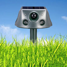 Load image into Gallery viewer, Ultrasonic Solar Animal Repeller