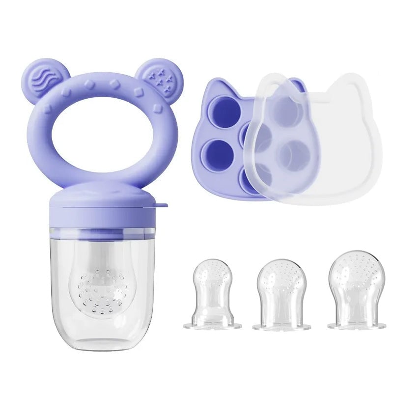 Baby Food Fruit Feeder & Breastmilk Popsicle Mold Set