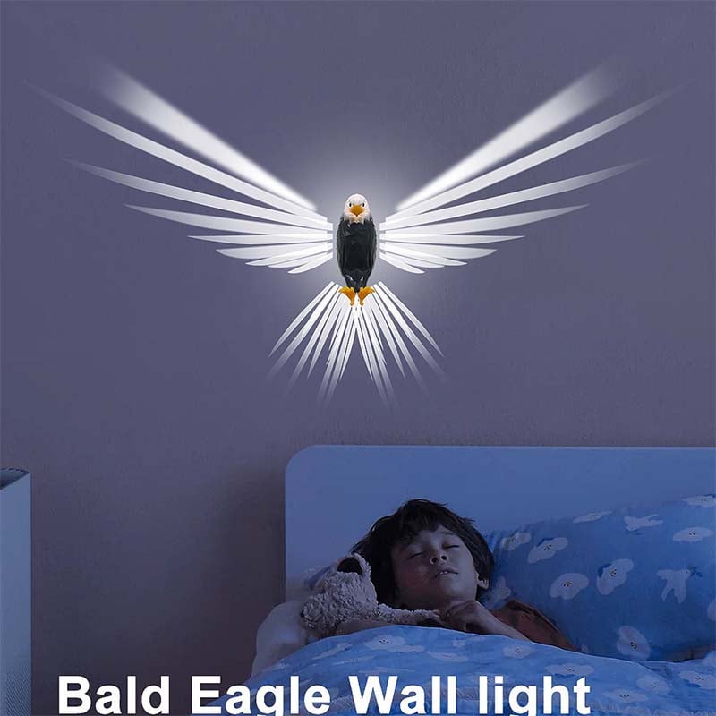 Magnetic Wall-Mounted Eagle Night Light with Remote Control