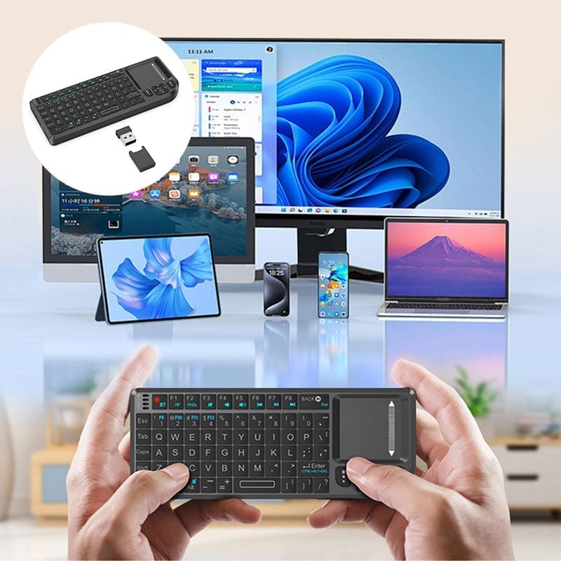 3-in-1 Mini Wireless Keyboard