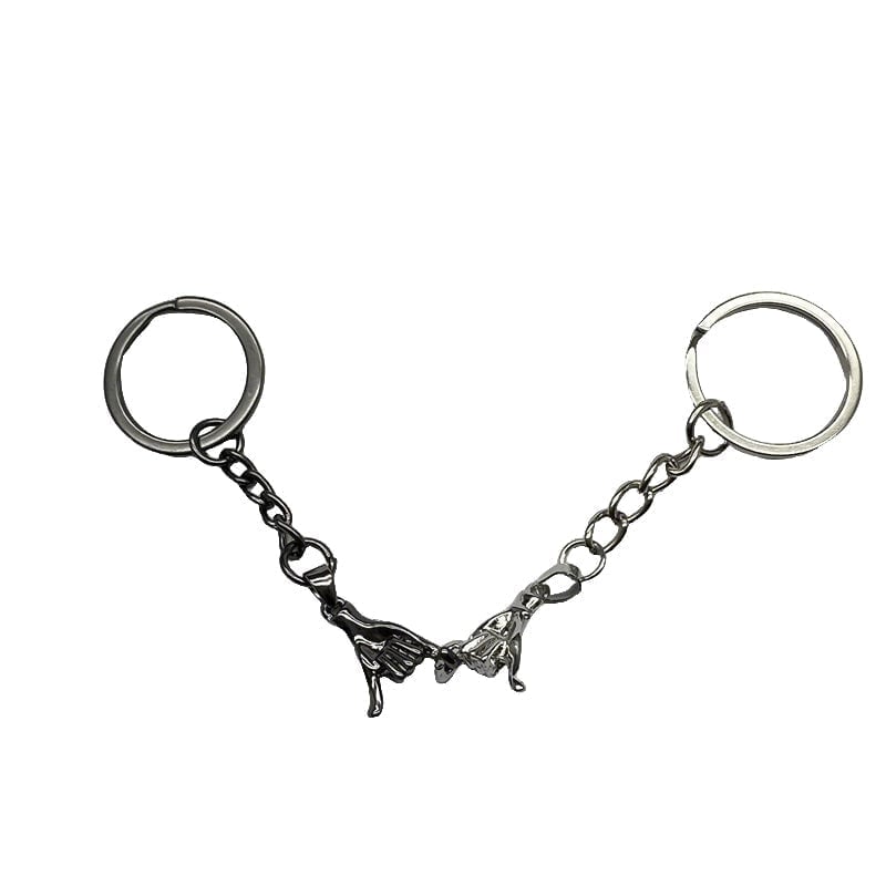 Couple Hand-Holding Creative Keychain Set