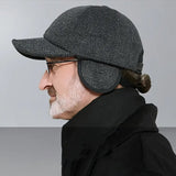 Winter Baseball Cap with Ear Muffs