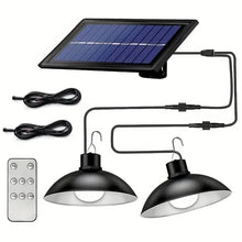 Load image into Gallery viewer, Dual-Head Solar Pendant Light
