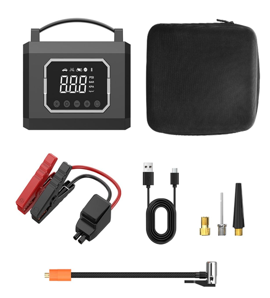 Portable Car Jump Starter with Air Compressor & Tire Inflator