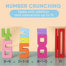 Load image into Gallery viewer, Montessori-Inspired Wooden Number Blocks – Unlock Your Child’s Potential!