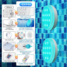 Load image into Gallery viewer, 2/4 PCS-Ultra-High Brightness Rechargeable Submersible LED Lights with Remote