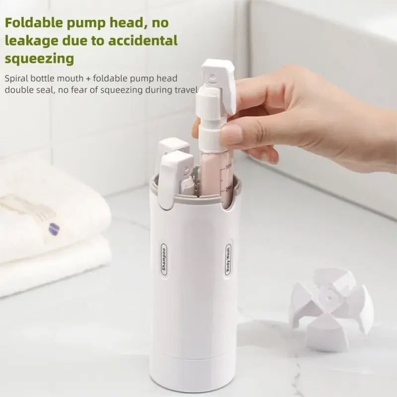 uspell-4-in-1 Leakproof Rotatable Travel Dispenser Set