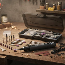 Load image into Gallery viewer, Mini Electric Rotary Tool Set with LED Light &amp; Digital Display