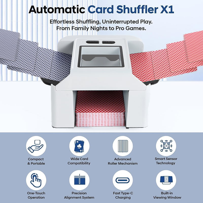 Rechargeable Automatic Card Shuffler