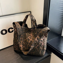 Load image into Gallery viewer, Women's Fashion Leopard Pattern Tote Bag