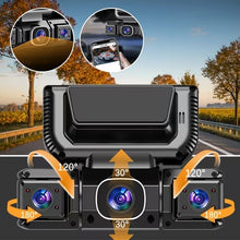 Load image into Gallery viewer, 3.0-inch Quad-Recording Dashcam