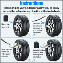 Load image into Gallery viewer, Universal Flexible Tire Valve Extenders
