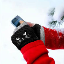 Load image into Gallery viewer, Cat fingerless gloves