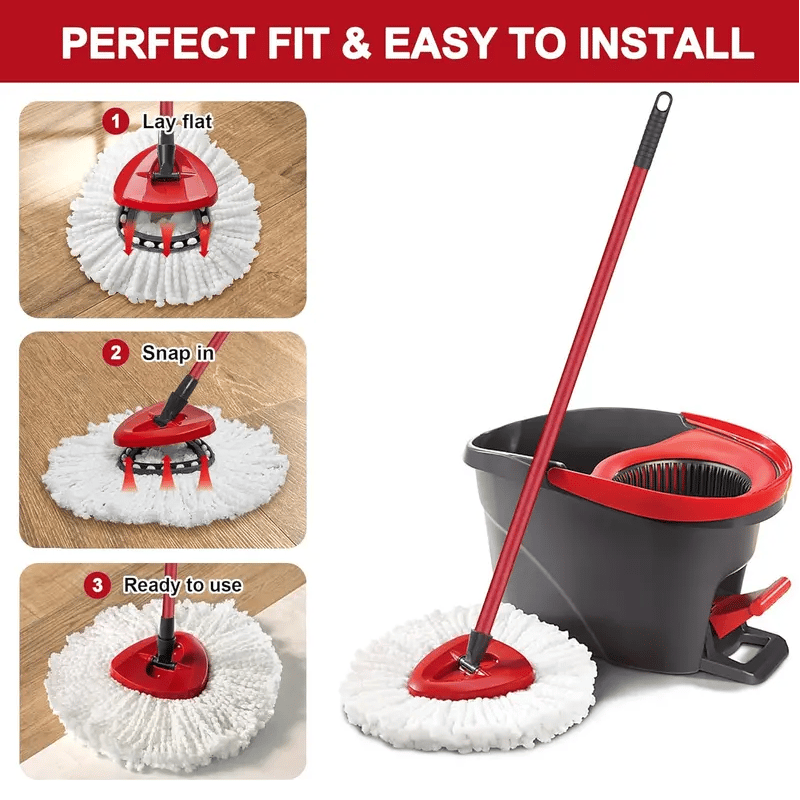 Triangular Disc Floor Brush Rotating Mop Head
