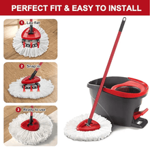 Load image into Gallery viewer, Triangular Disc Floor Brush Rotating Mop Head