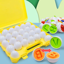 Load image into Gallery viewer, Color &amp; Shapes Matching Egg Set