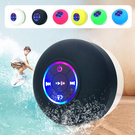 【Extra 10 % Off】Mini Bluetooth Shower Speaker With Led Light